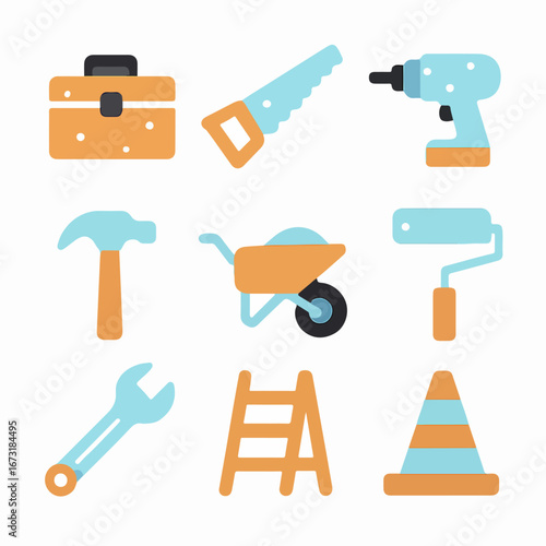 Tools and equipment for construction work