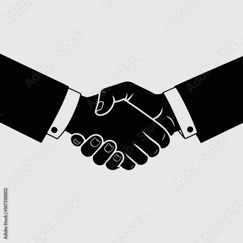 handshake vector illustration