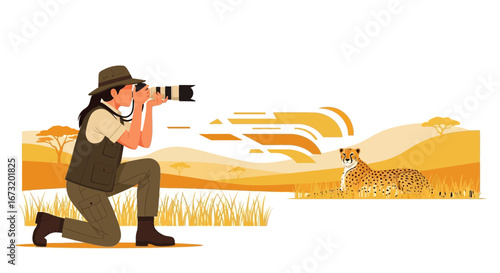 Photographer Captures The Majestic Cheetah in Its Natural Habitat, A Stunning Illustration