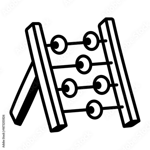 A drawing style icon showing a rattle drum
