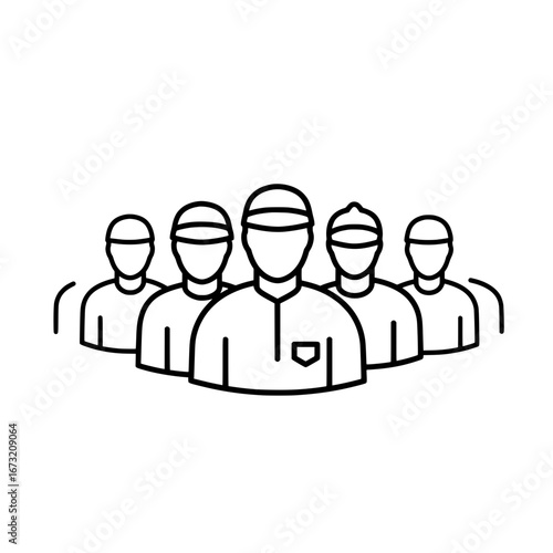 Team of healthcare professionals with transparent background