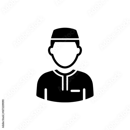 Male healthcare professional icon with transparent background