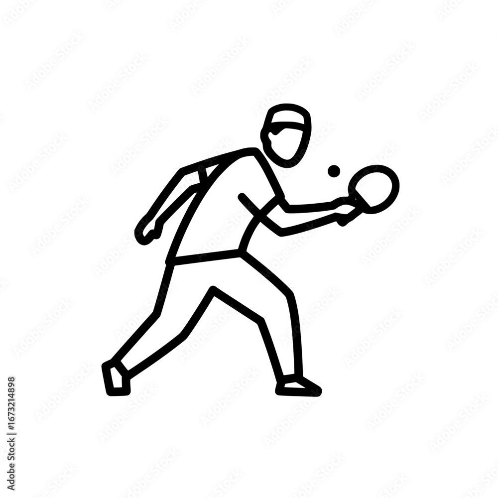 Fototapeta premium Tennis player hitting ball with transparent background