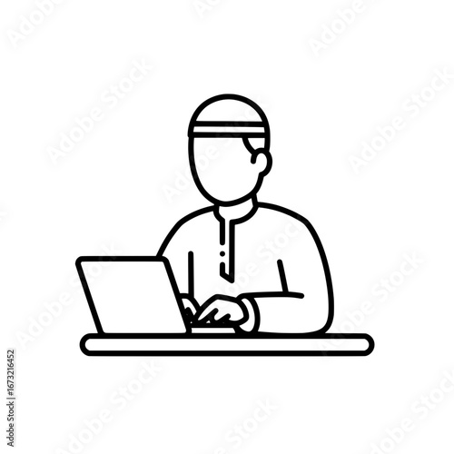 Doctor with stethoscope working with transparent background