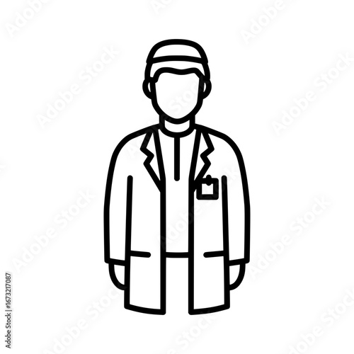 Medical doctor with transparent background