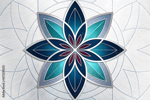 Symmetrical Abstract with High-Tech Geometric Design