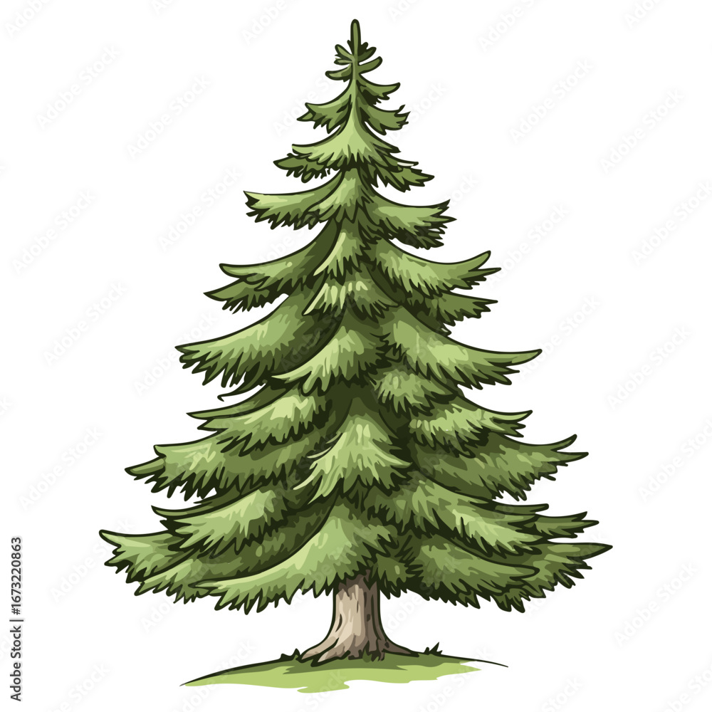 Obraz premium christmas tree, decoration, no decoration, christmas, festival, vector, transparent background, pine, xmas, branch, forest, celebration, nature, winter, isolated