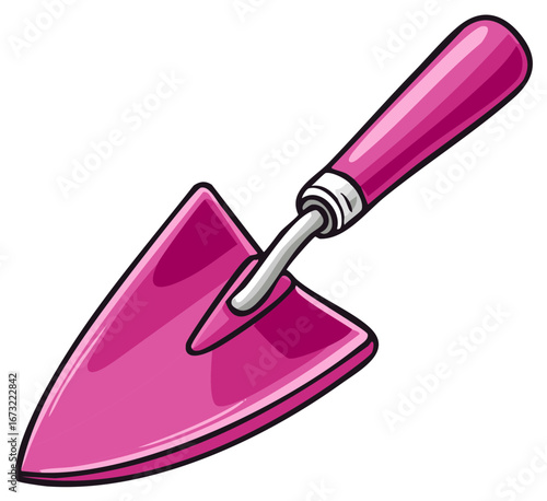 Pink Garden Trowel with Metal Blade and Handle