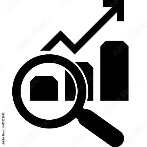 magnifying glass and house