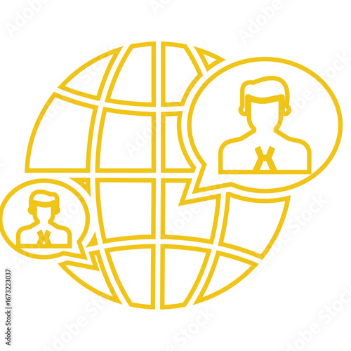 man with globe