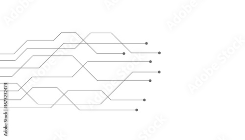 web circuit board techno banner. eps10 vector illustration.