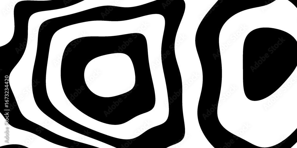 Hypnotic fluid black and white dynamic background seamless motion graphic