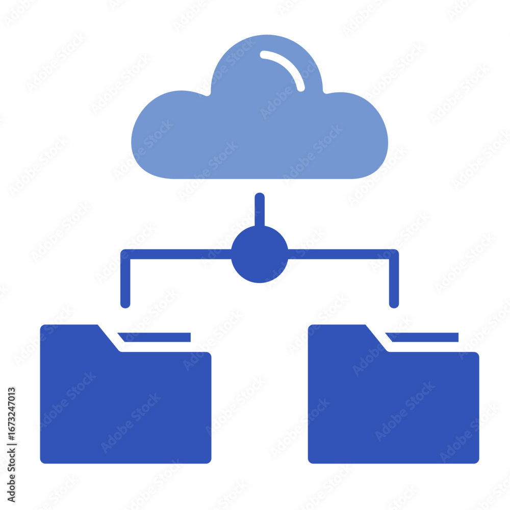 Obraz premium Cloud Storage Icon Element For Design