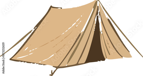 tent isolated on white