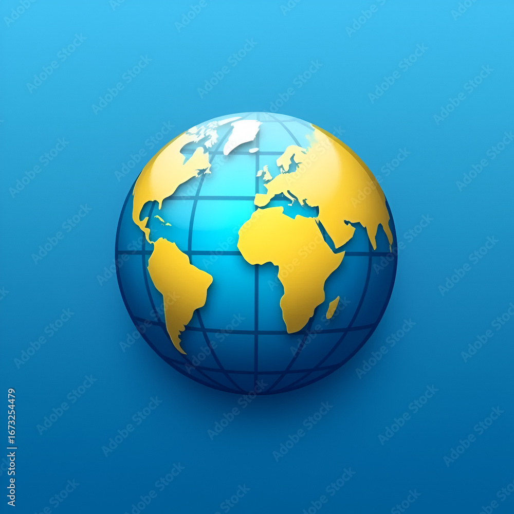 Fototapeta premium globe icon illustration