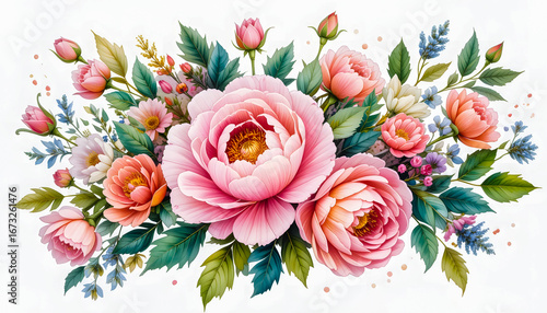 Hand-drawn, abstract watercolor illustration with a focus on pastel colors and organic shapes.