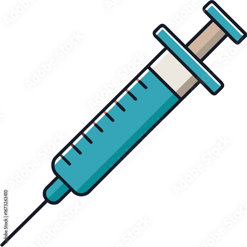 A stylized image captures the essence of medical innovation, showcasing a syringe, embodying health and healing. Generative AI