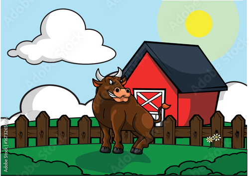 Farm Animal Cartoon Vector Illustration Design 