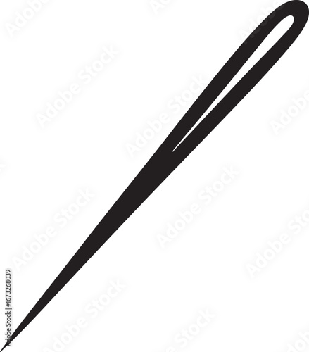 sewing needle icon, vectors illustration