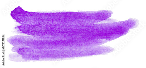 purple watercolor background. Artistic hand paint. Isolated on transparent background.