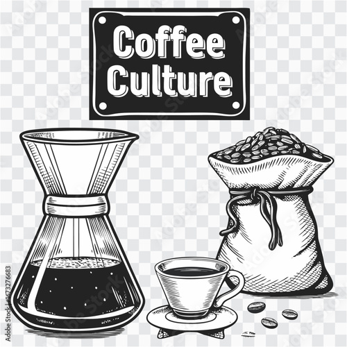 3D Coffee Culture Icon | Cafe Drink, Espresso Mug & Lifestyle Symbol