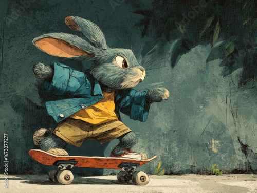 Cartoon or realistic rabbit...
