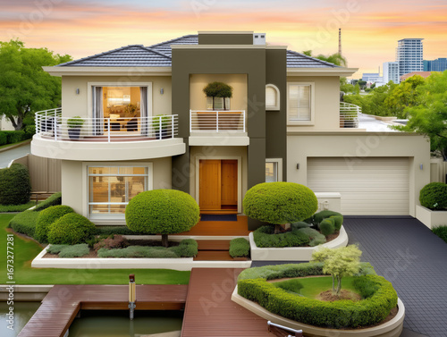 Luxury waterfront mansion a...