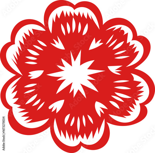 Photography Chinese New Year 2026, the year of the Horse, red and gold line art characters,