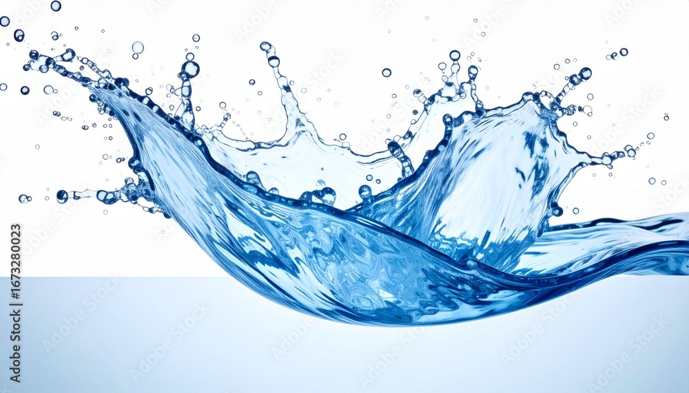 Obraz premium water splash isolated on white