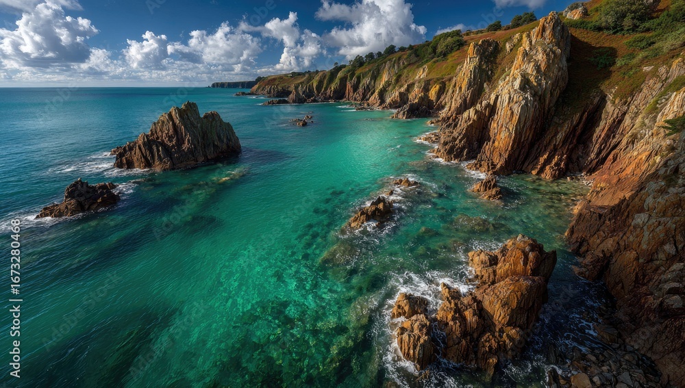 Fototapeta premium Rocky Coastline View