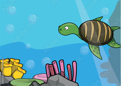 Animal Banner Illustraion Design Vector Cartoon
