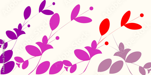 Watercolor floral seamless pattern in vintage rustic style, colored garden illustration on ivory background, hand painting print with abstract flowers, leaves and plants, design texture.