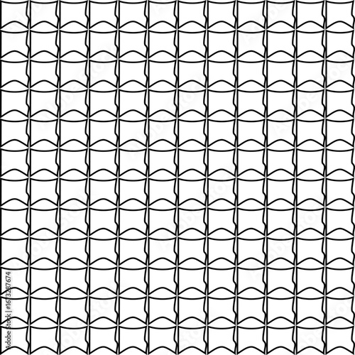 Seamless pattern of line prints. Black and white background. Vector illustration.