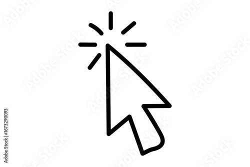 Hand drawn computer mouse click cursor gray arrow icons set and loading icons. Cursor icon illustration