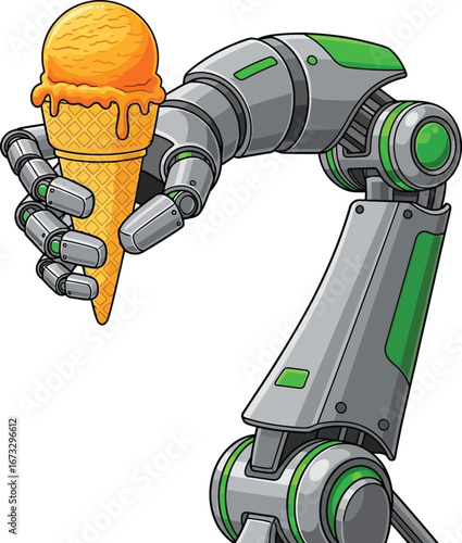3d render of a robotic hand