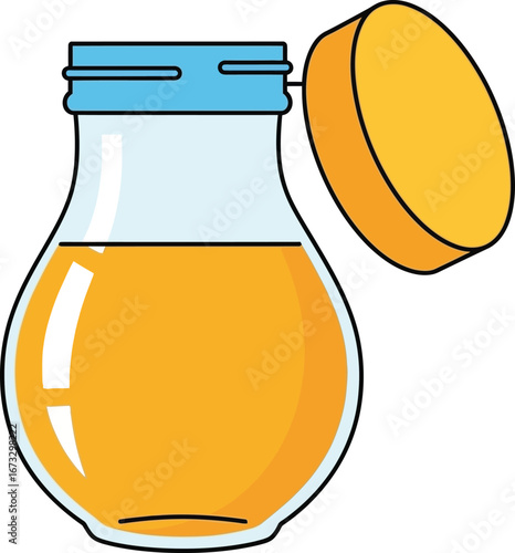 vector illustration of honey