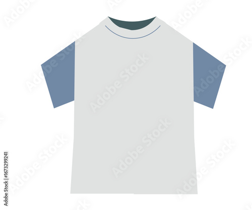 半袖Tシャツ。ベクターイラスト