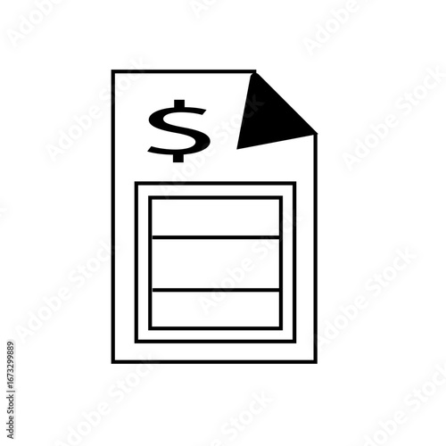Vector illustration of a mail box icon with file cabinet drawers and folders