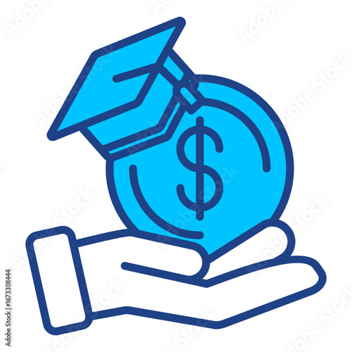 Scholarship Bus Simple Vector Icon Collection