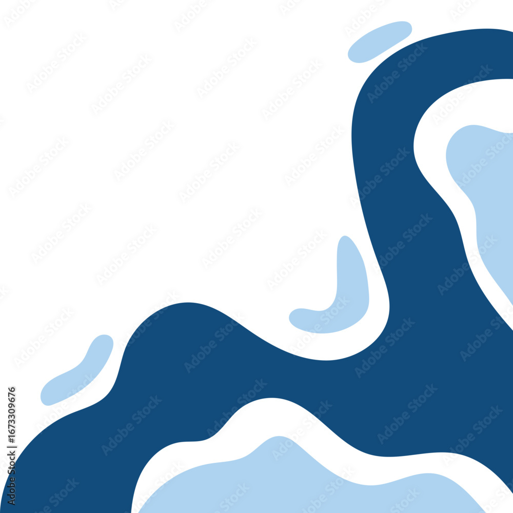 Obraz premium Abstract Organic Shape Graphic