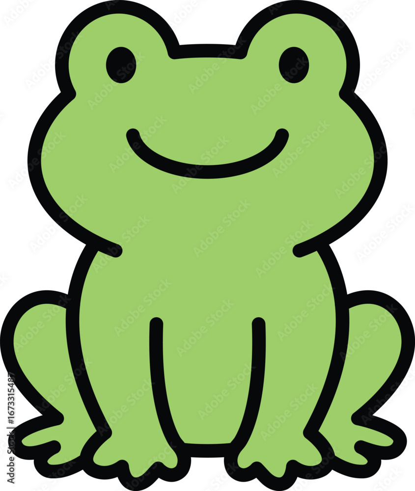 Obraz premium 귀여운 개구리