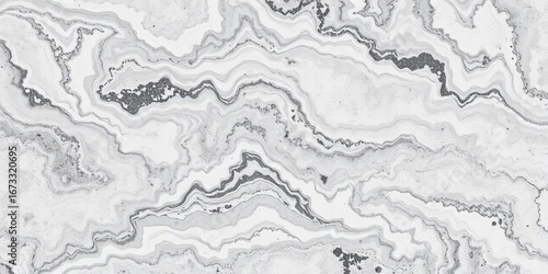 Swirling veins of grey and white granite marble, polished to a high sheen,  interior,  natural