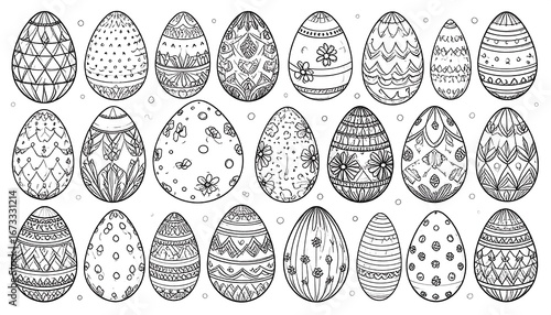 Collection of decorative eggs