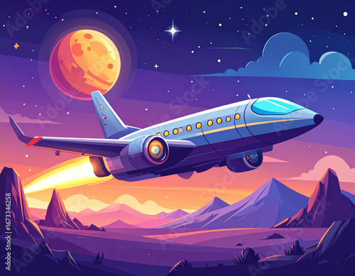 airplane in the sky