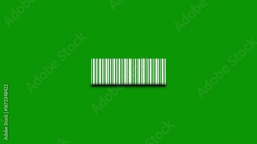 Bar code code scanning animation. Scanning barcode with laser beam motion graphics. Retail label barcode scanning video. barcode being scanning video footage.