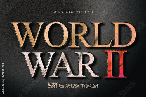 World War II Text Effect	