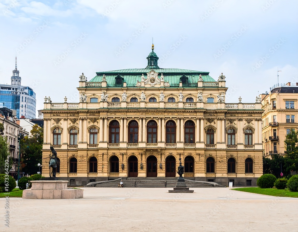 Obraz premium Grand European architecture, stately building