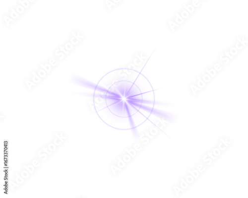 Purple Glowing Star
