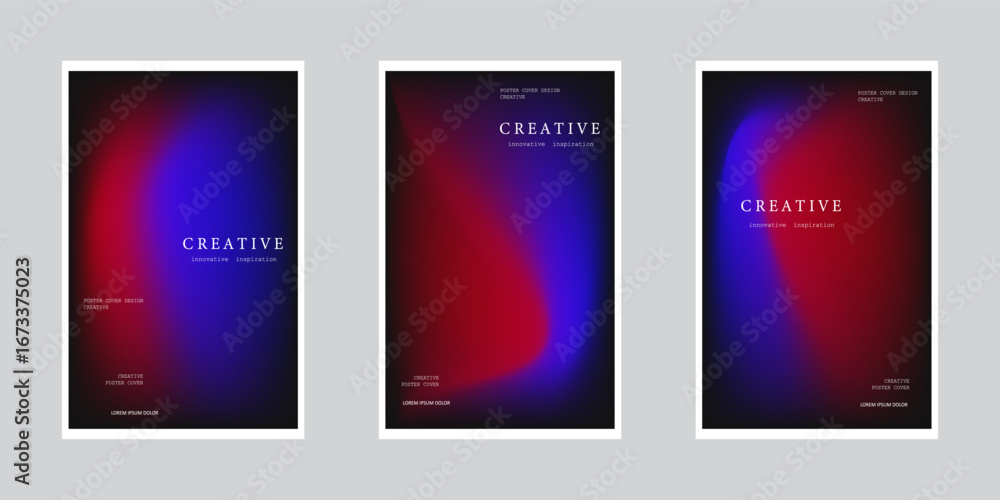 Fototapeta premium Abstract gradient poster template. Modern Covers Design. Mesh gradient background design. Trendy front page design for Banner, Poster, Flyer, Invitation and Annual Report