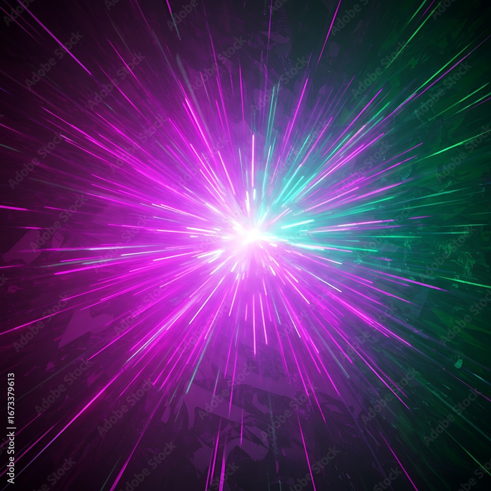 Obraz premium Abstract light burst effect